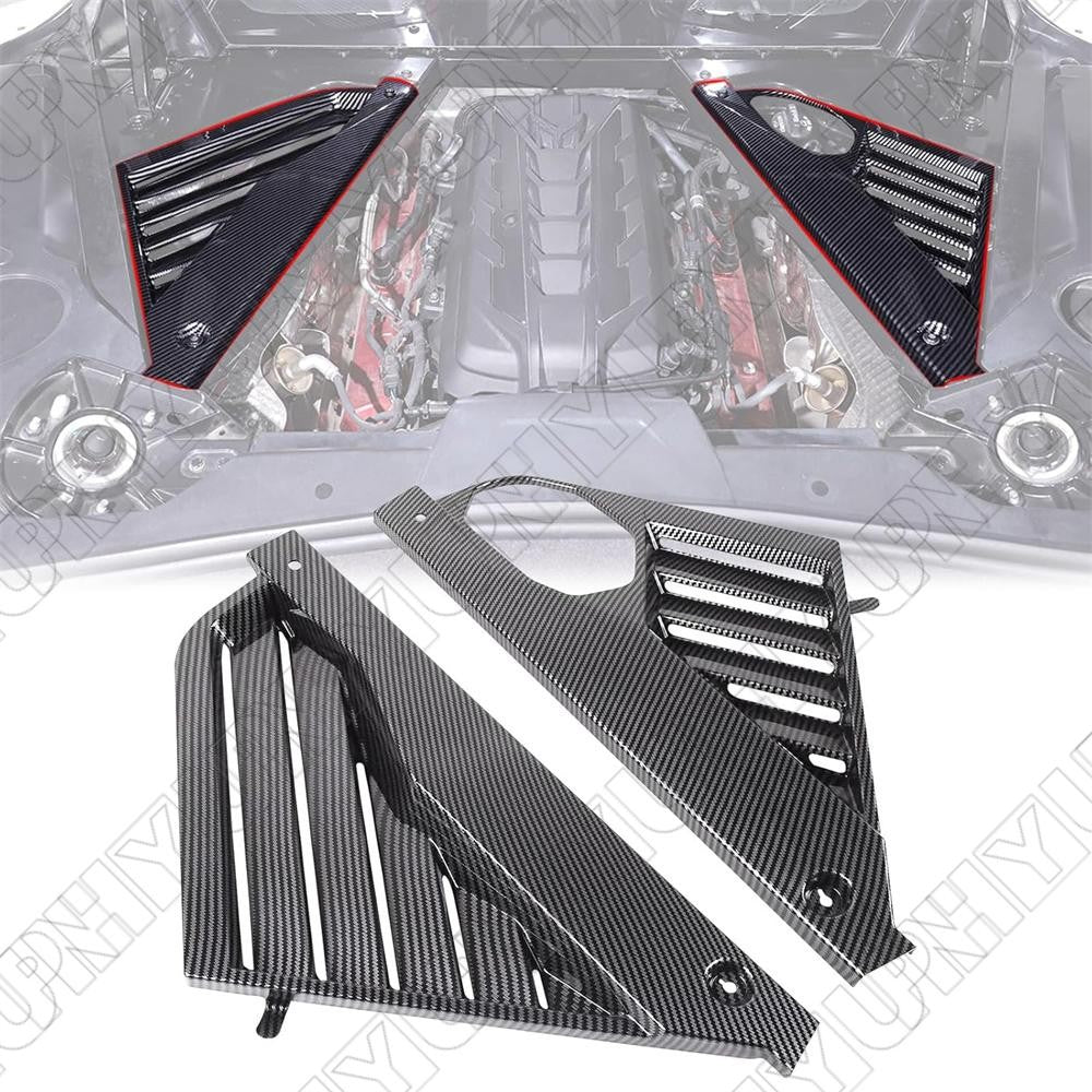Carbon Fiber Look Engine Bay Panel Cover For Chevy for Corvette C8 20-24