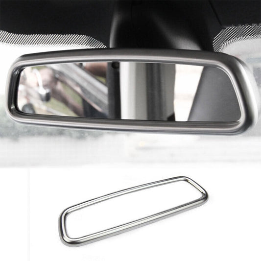 1X Matte Silver Inner Rear View Mirror Frame Trim For Discovery Sport 2015-2019