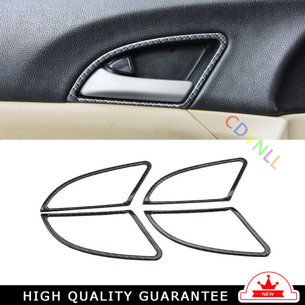 Inner Door Handle Cover Trim for Honda Accord Crosstour 2008-2013 Carbon Fiber