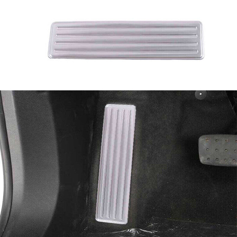 For Chevry Blazer 2019-22 silver Car Left Side Foot Rest Pedal Panel Cover trim