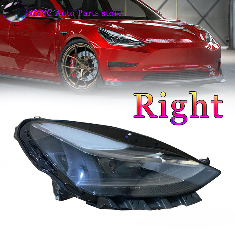 Right Front Bumper Headlamps Headlight for Tesla Model 3 / Y 2021-23