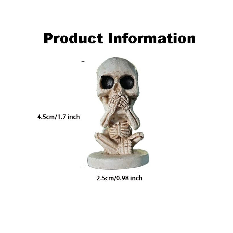 Halloween Sugar Gothic Skull Car Mirror Hanging Rearview Accessory Decoration A