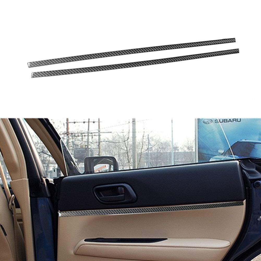 Carbon Fiber Rear Door Decorative Strip Trim Cover for Subaru Forester 2005-08