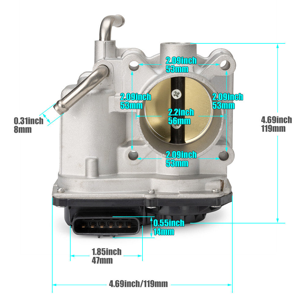 Throttle body 22030-0M010 New for TOYOTA YARIS 2006-2019 07 08 09 10 11 12 13