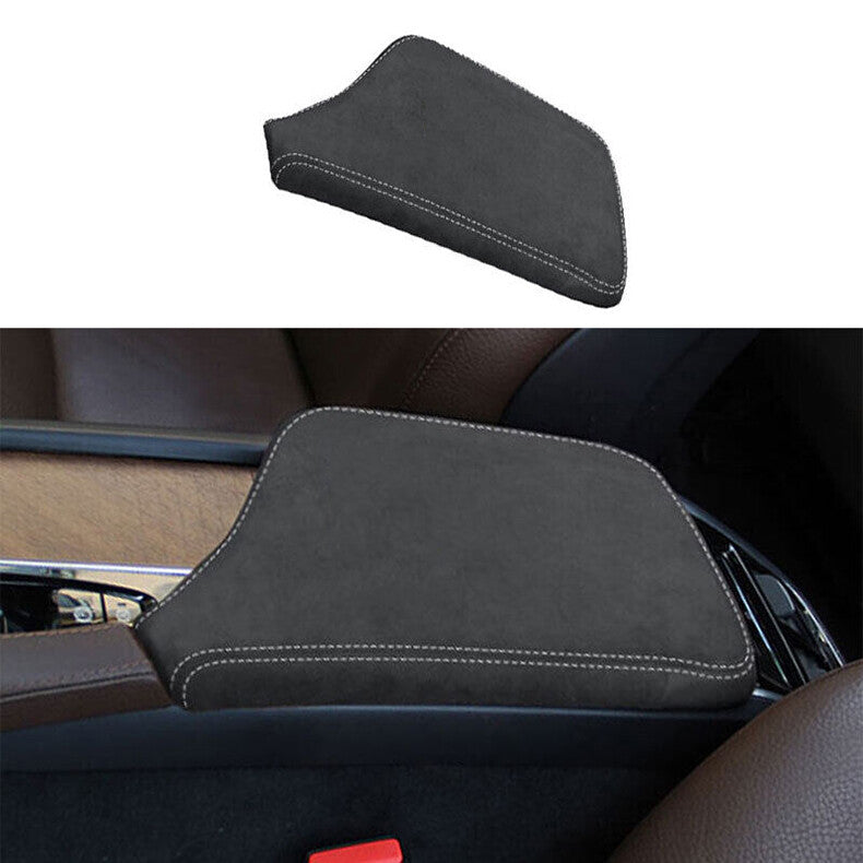 for Volvo S90 2017-2022 Black Suede Central Console Armrest Box Trim Holster