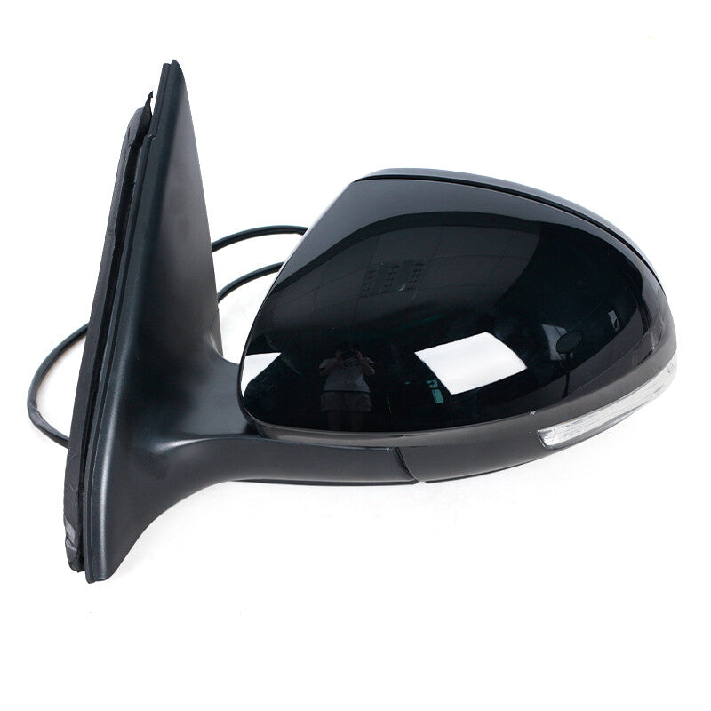 Right black wing door side mirror assembly, 6 pins, suitable for Volkswagen for Tiguan 2009 - 2016