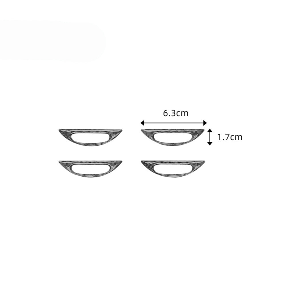 Carbon fiber vent outlet trim for Mercedes-Benz M-Class 2006-11