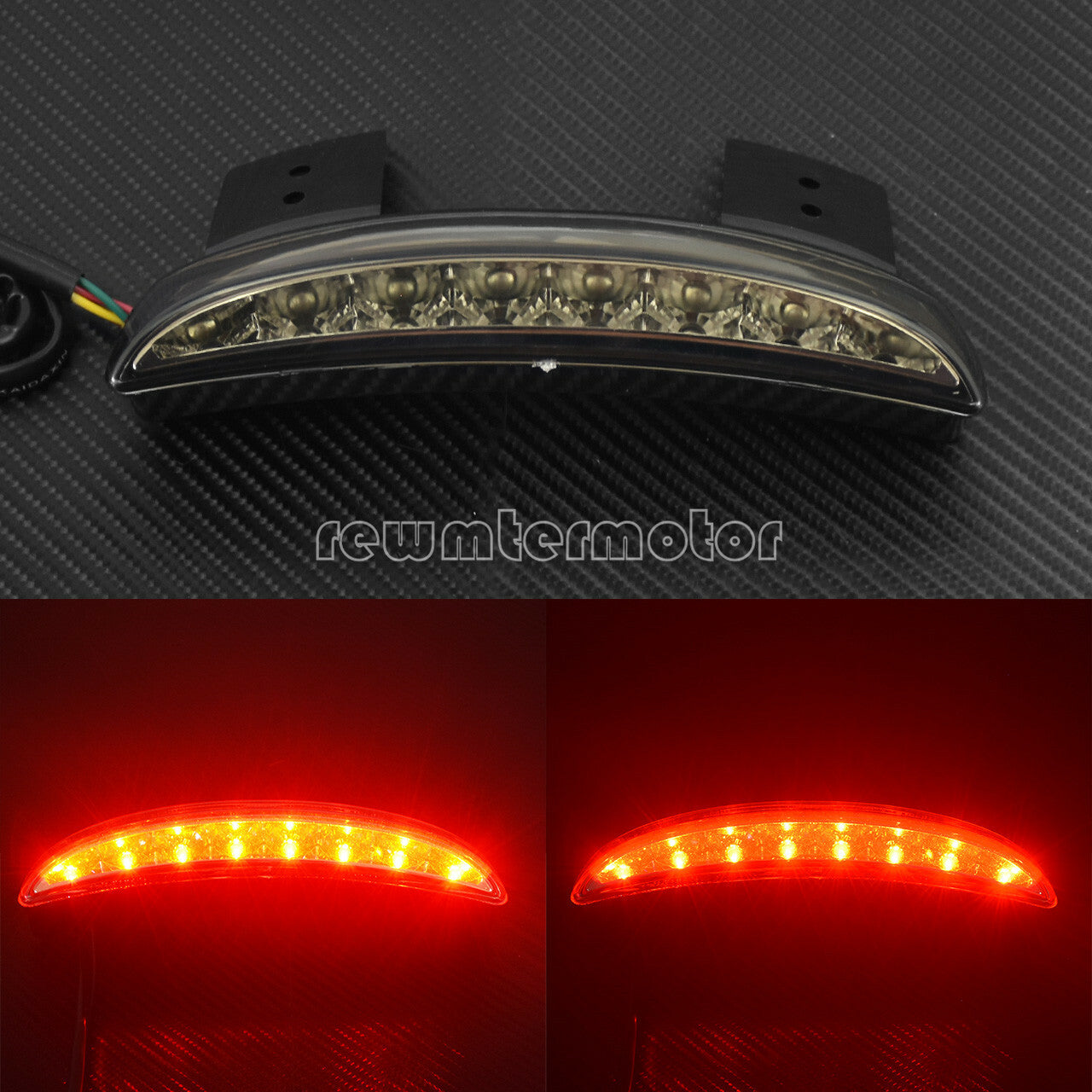 Rear Brake Tail Light w/Smoke Lens Fit for Harley Sportster Iron 883 48 72 1200