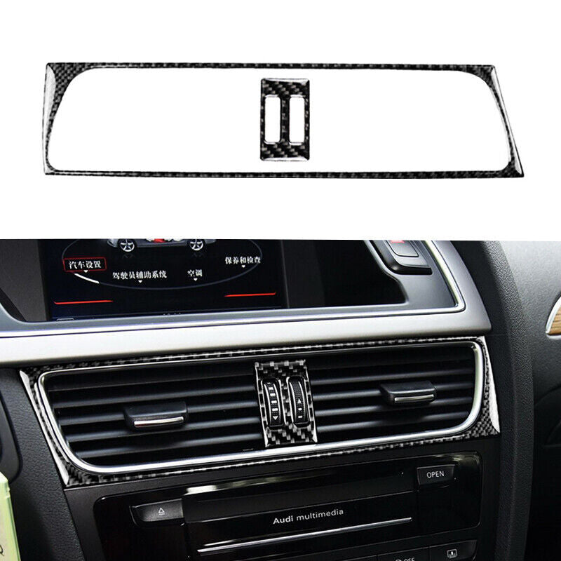 Real Carbon Fiber Car Air Vent Outlet Cover Trim for Audi for A4 for A5 B8 Q5 2009-2017