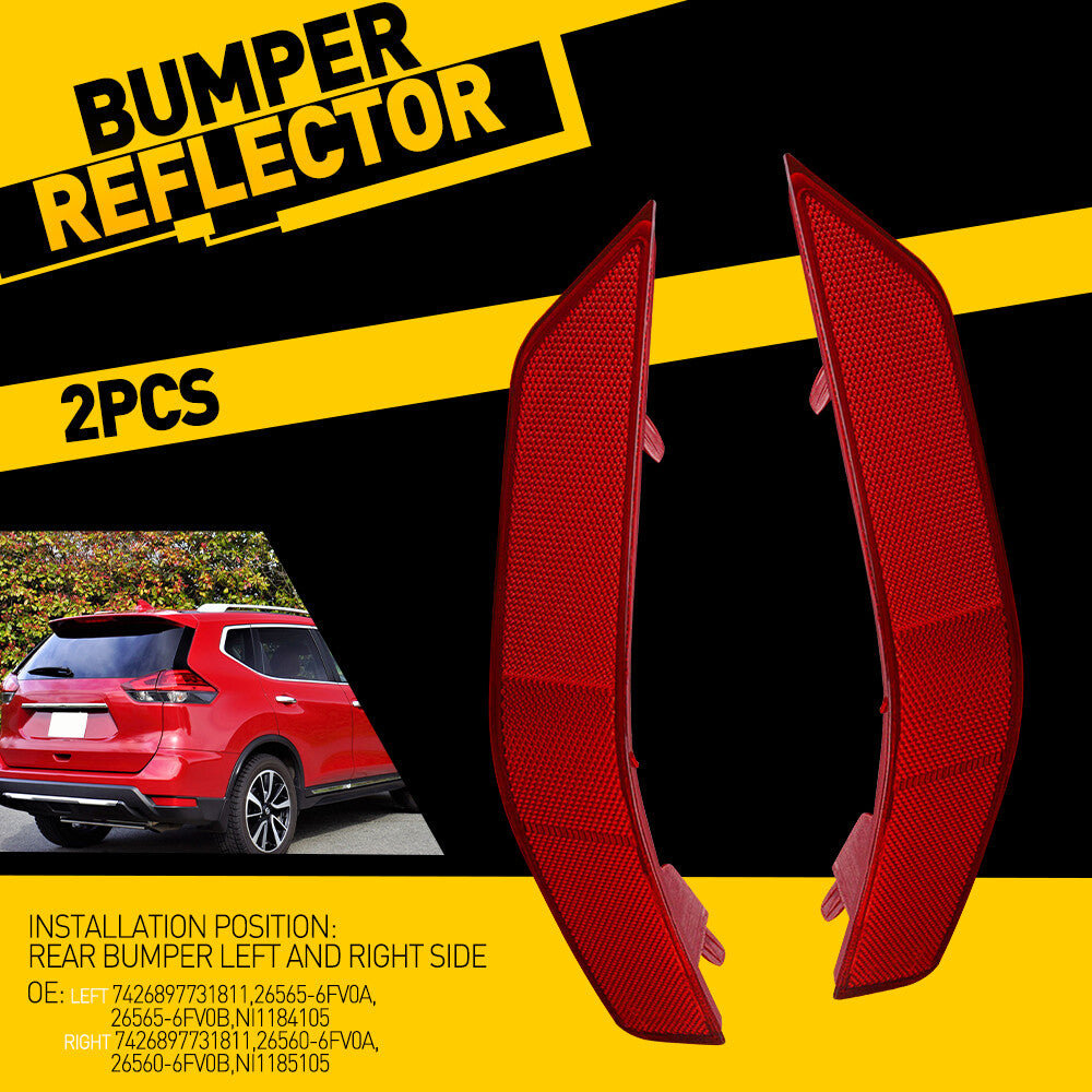 Right passenger rear bumper reflector cover for 2017-2020 for Nissan Rogue B