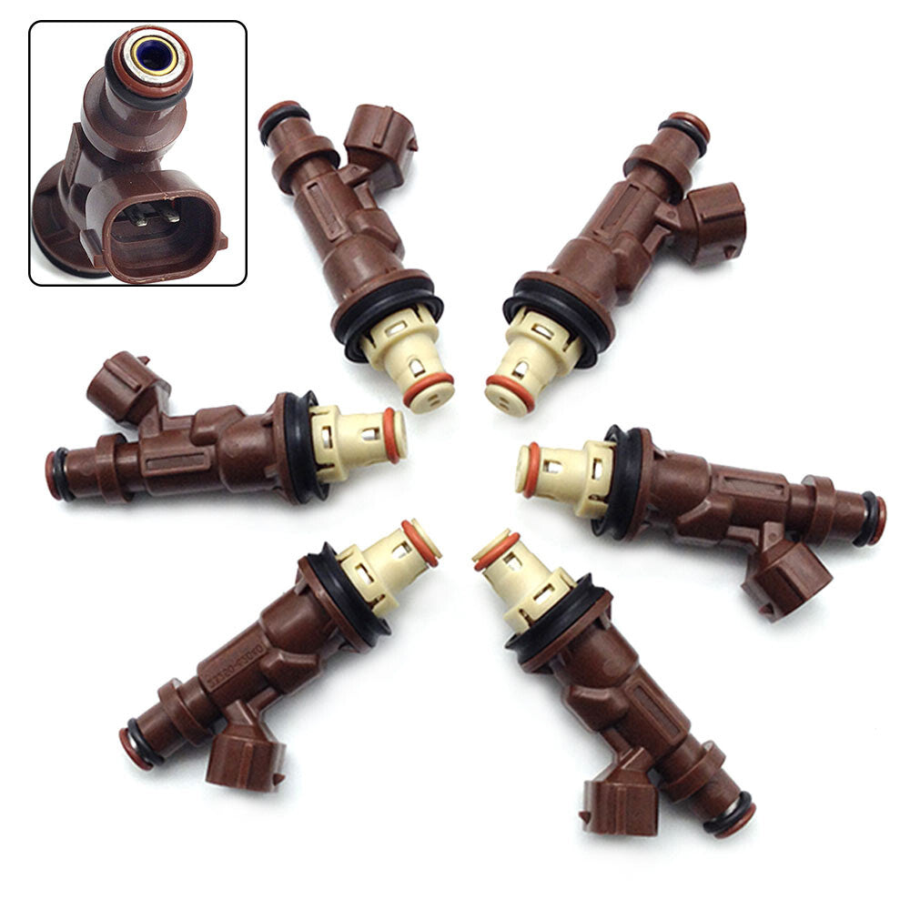 6 NEW FUEL INJECTORS 23250-62040 FOR TUNDRA TACOMA 4RUNNER 3.4L V6 1999-2004