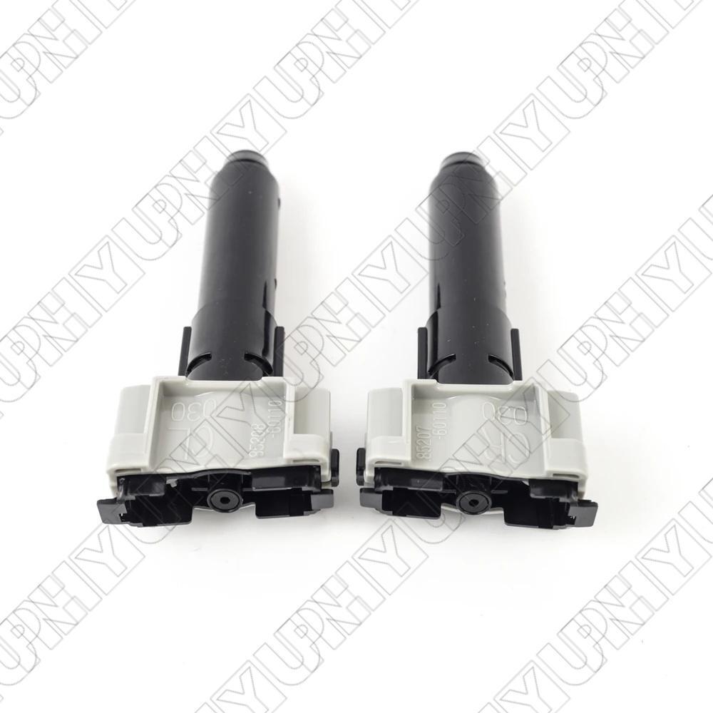 Left + Right Headlight Washer Nozzles For 16-19 for Toyota for Land Cruiser 200 V8 5.7L