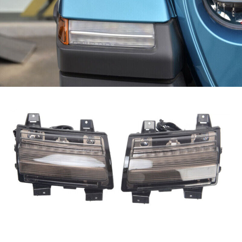 Pair for Jeep for Wrangler JL JLU 2018-2022 Side Turn Signal Lights Eyebrow Lamp