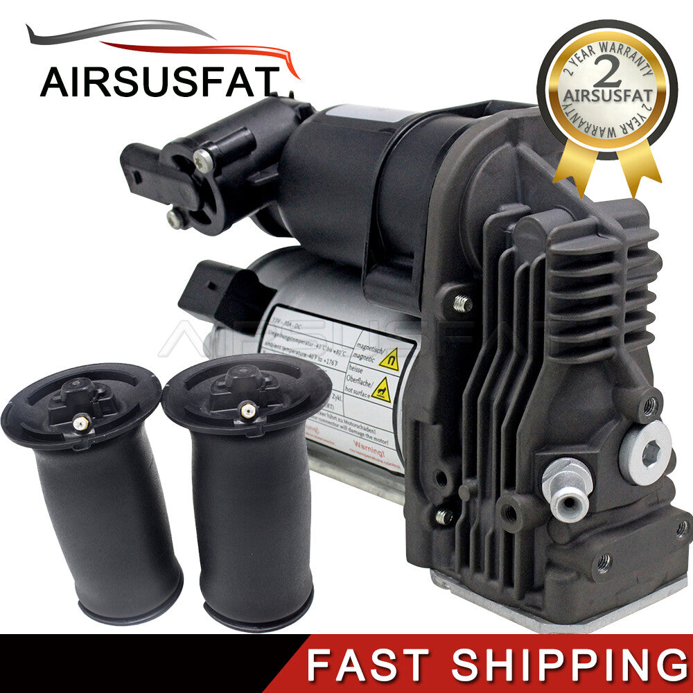 for BMW 5 E61 530d xDrive Air Suspension Compressor Pump + Air Suspension Spring