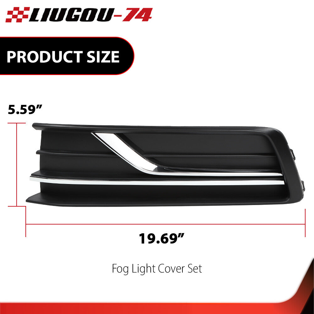 The lower fog light cover for the right and left sides of the bumper is suitable for the 2016-19 for VW for Passat .