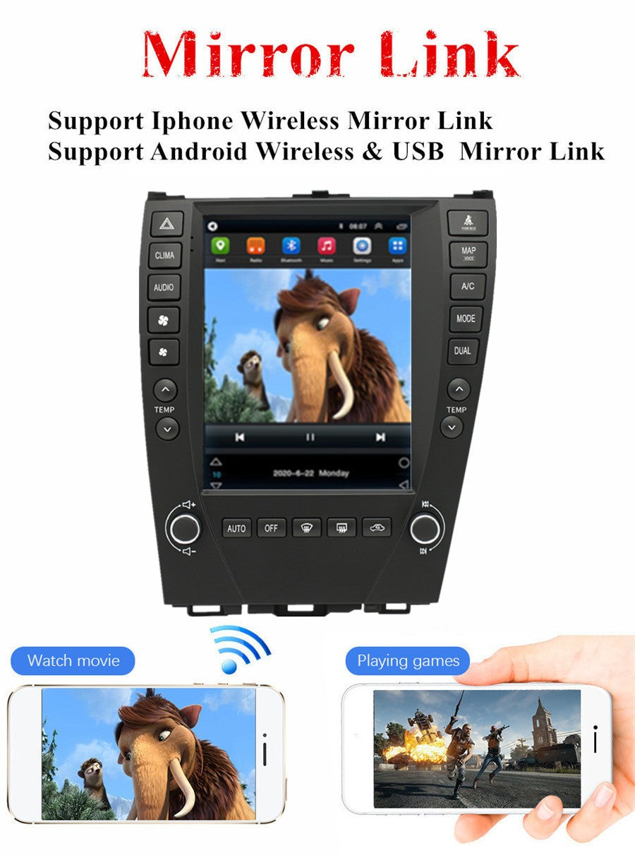 9.7Auto Radio GPS Android11 32GB Carplay for Lexus ES/240/300/330/350 2006-12