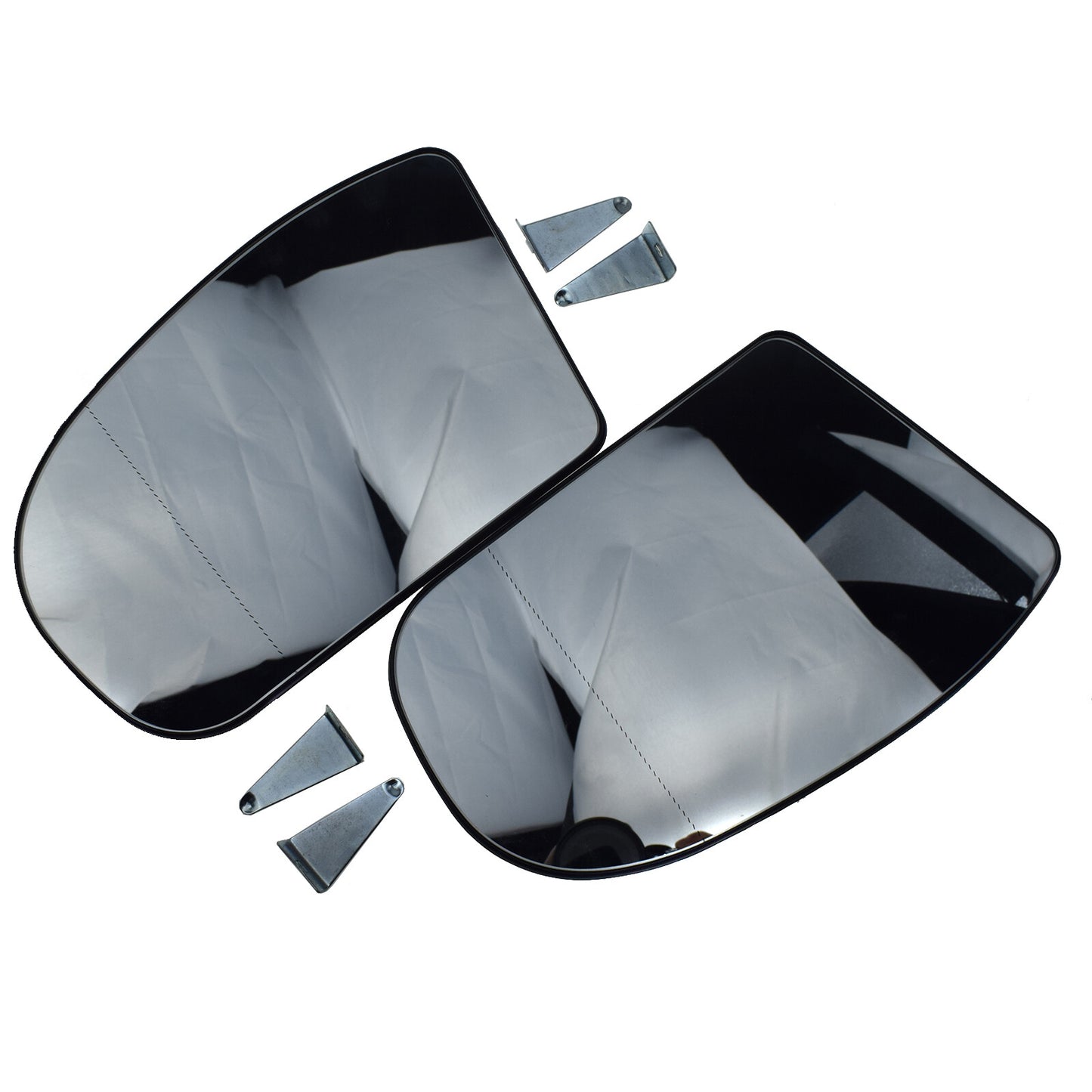 A pair of mirrored glass panels suitable for MERCEDES-BENZ C230 C240 C280 C320 E280 E300