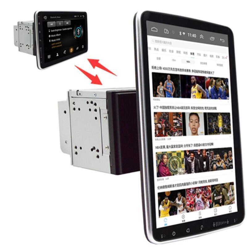Android 9.1 Touch Screen Double 2DIN Rotatable 10.1 Car Stereo Radio GPS Wifi