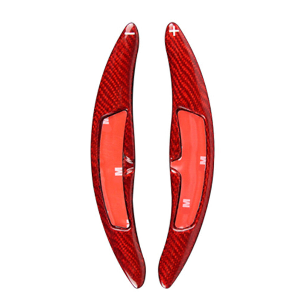 Red Carbon Fiber Steering Wheel Paddle Shifter Extension for Porsche for Panamera