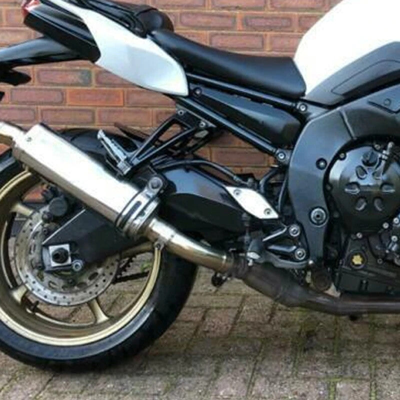 Slip On Exhaust Muffler 50.8mm Middle Link Pipe for Yamaha FZ8N FZ8S FZ800 2010-2015