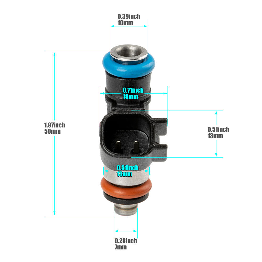 4X Fuel Injectors for Chevrolet 2006-15 Camaro for Corvette SS for Pontiac G8 for Cadillac