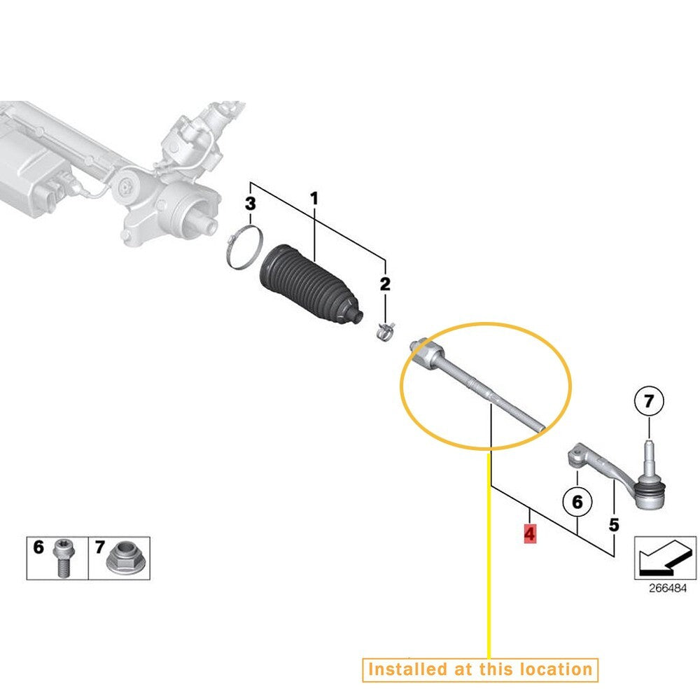 Equipment Manufacturer : 321068688- (for BMW 5' G38 internal ball joint)