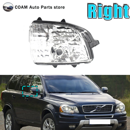 One-piece door rearview mirror with turn signal light on the right side, suitable for Volvo XC90 (2007-2014).