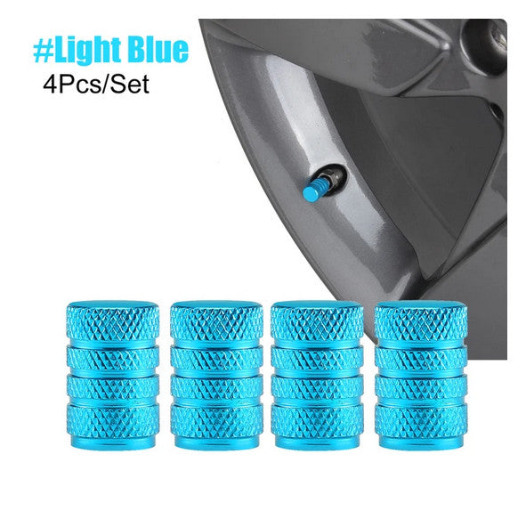 4-piece car tire valve cover rod air dust cover dustproof Neo chrome alloy bomb suitable for Nissan