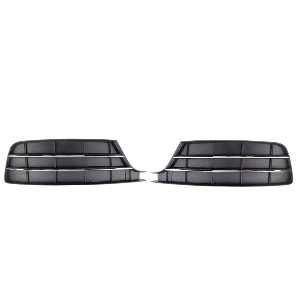 Pair for Audi A7 2015 2016-2018 Fog Lamp Side Front Bumper Fog Lamp Grille Cover