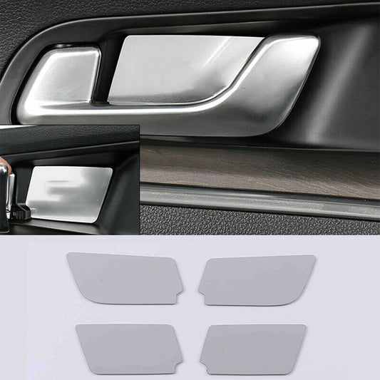 for Kia K5 2021-2023 Silver Steel Inner Door Handle Bowl Decor Sticker trim 4x