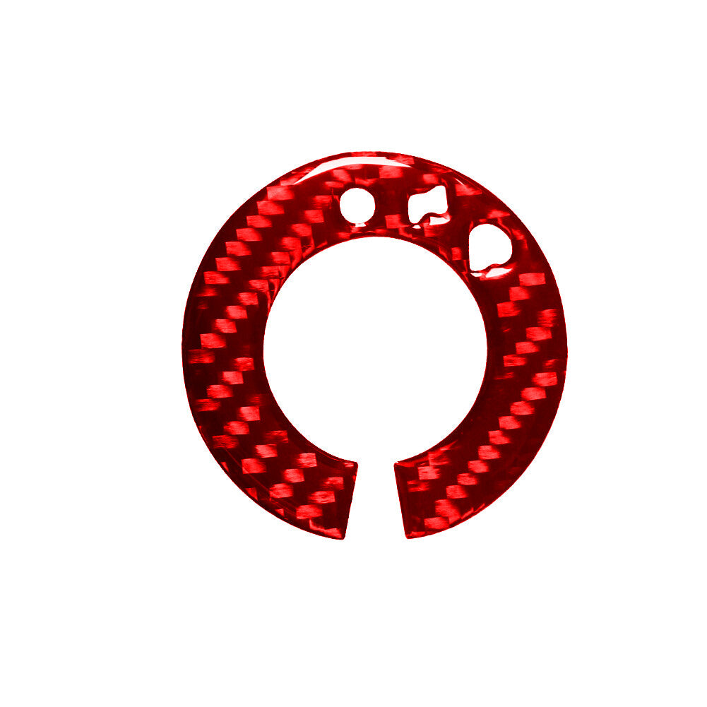 Red Carbon Fiber Interior Dim light control Cover Trim for Ford Fiesta 2011-2015
