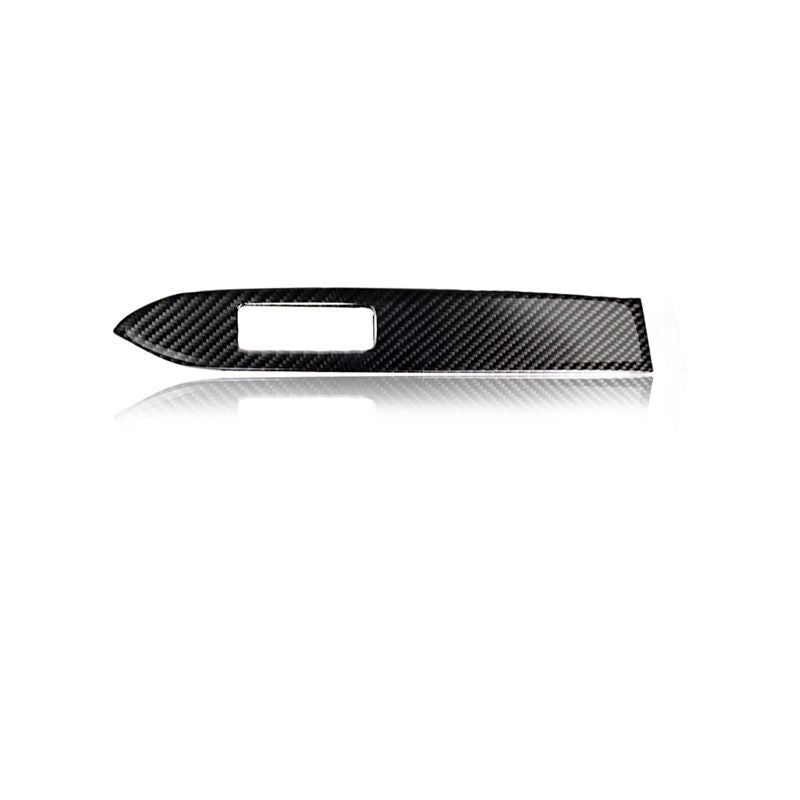 Carbon Fiber Style Interior Dashboard Panel Cover Trim for Ford for Mustang 15-19