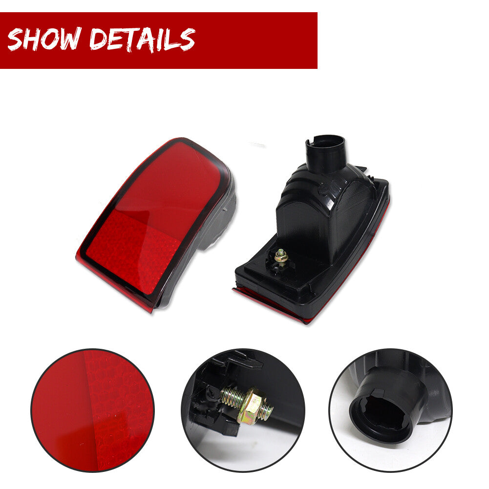 Two-pack of red rear bumper reflectors suitable for Toyota 4Runner 2003-2005 Prado 2002-2009.