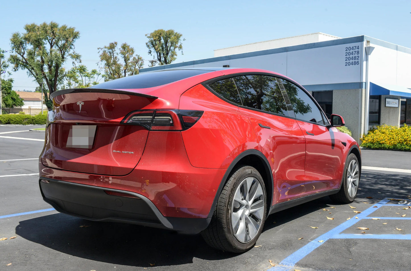 New Style Real Carbon Fiber Rear Trunk Spoiler Wing for 2020-2023 for Tesla for Model Y