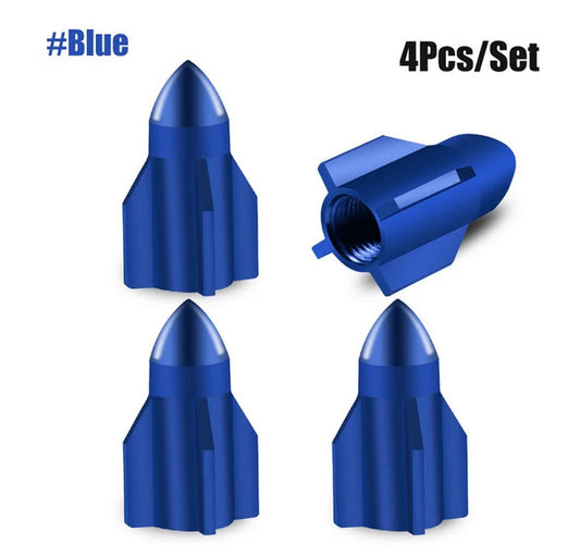 4-piece car tire valve cover rod air dust cover, dustproof and rustproof, black, suitable for Peugeot .