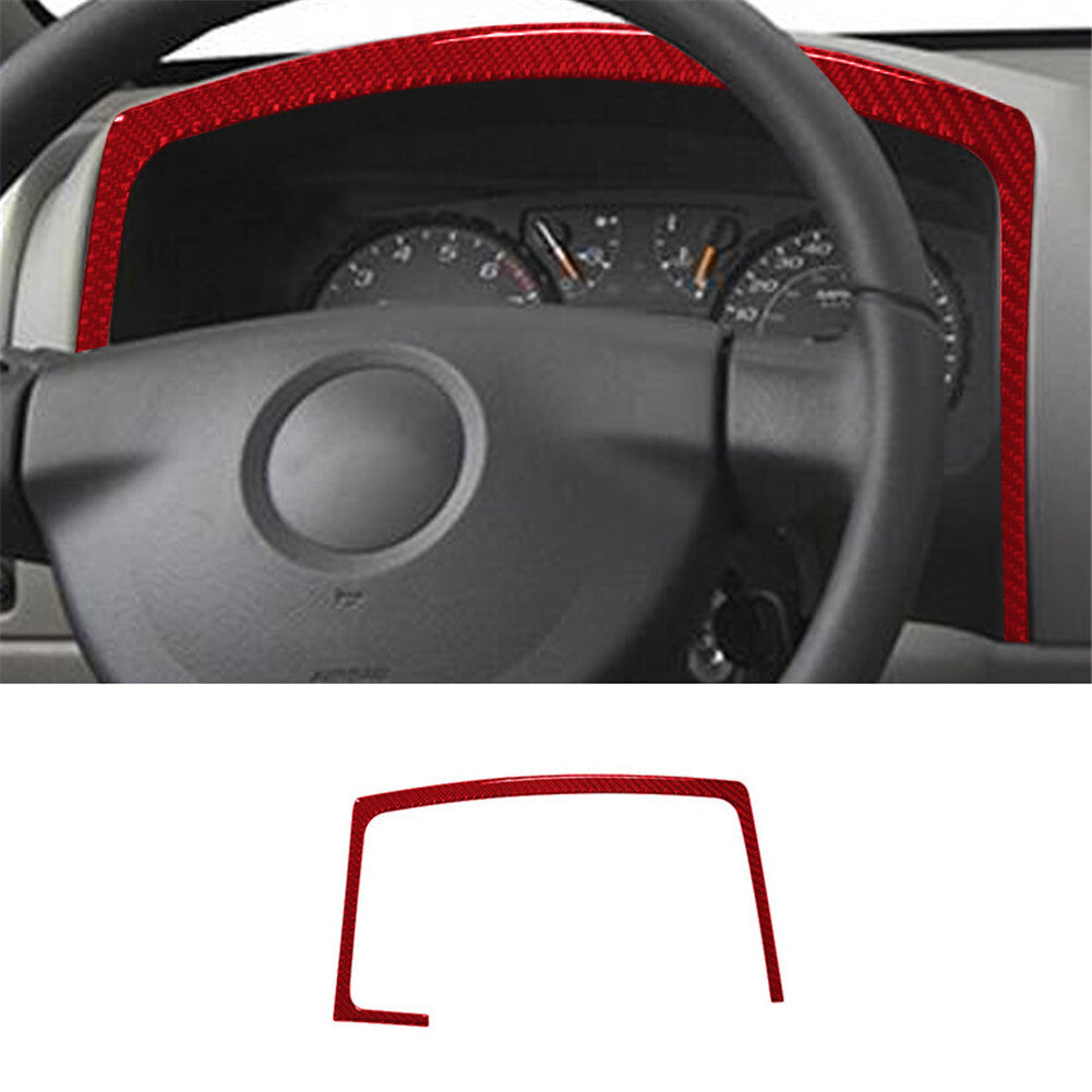 Red Carbon Fiber Speedometer Surround Cover Trim For Colorado 04-12/ for Canyon 05-12