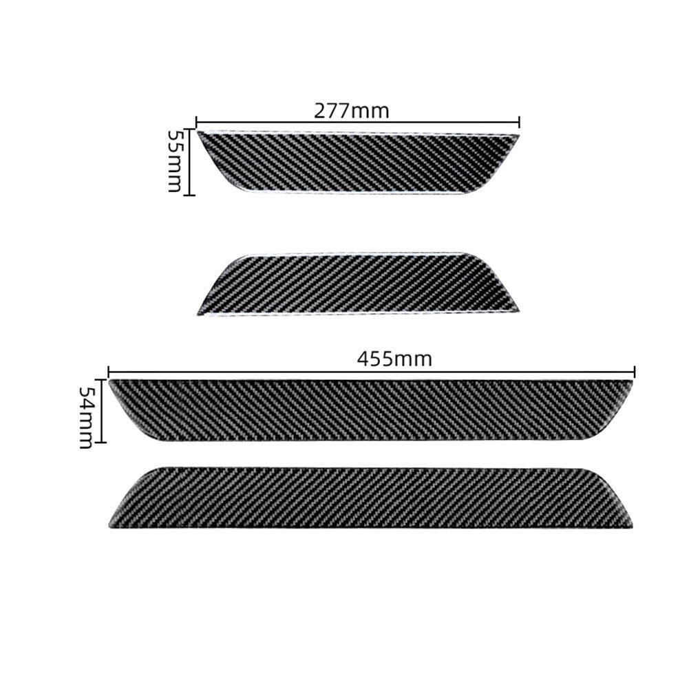 4 x carbon fiber door sill trim for Porsche Taycan 2019-2022
