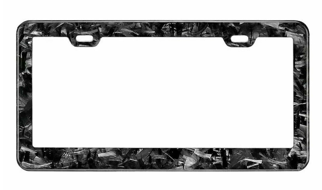Car license plate frame cover cap trunk forged carbon fiber suitable  for ford