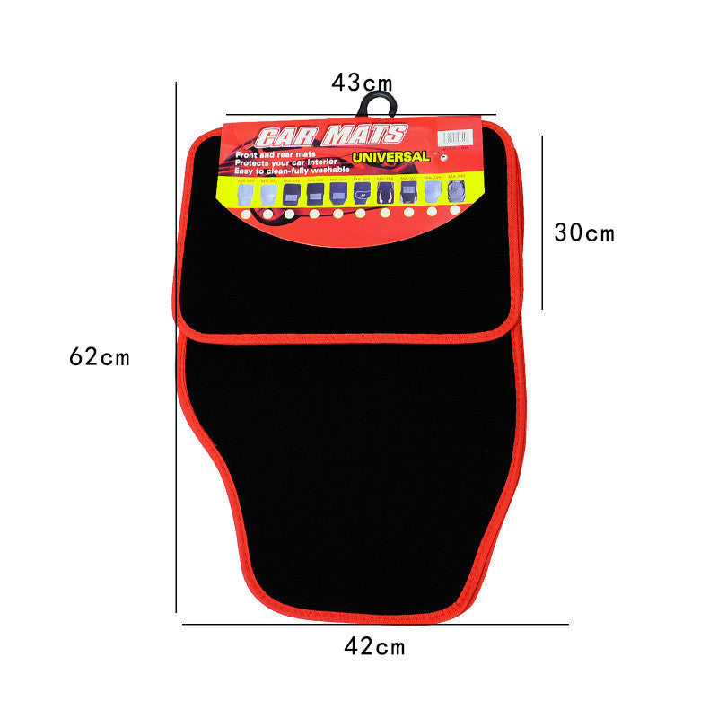 Car Footprint Floor Front Rear Mat Carpet Heavy Duty Heel Prevent Wear Liner Pad