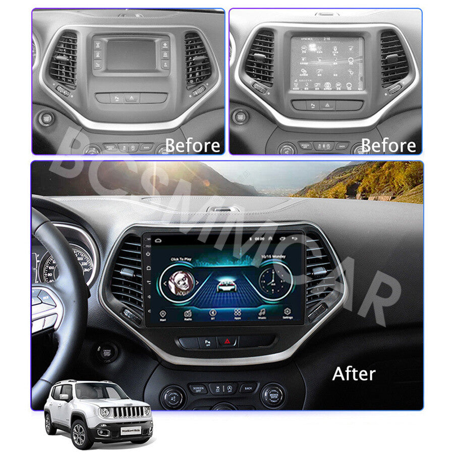Touch Screen Multimedia Player WiFi For Carplay Fit for Jeep Cherokee 2013-2020