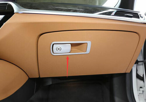 for BMW 5 Series G30 2018-2022 for Co -Pilot Storage Box Handle Cover Trim ABS Silver
