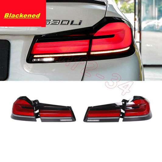 for BMW G30 G38 2018-2021 Smoke Black LED Rear Lamps Taillights Dynamic Signal