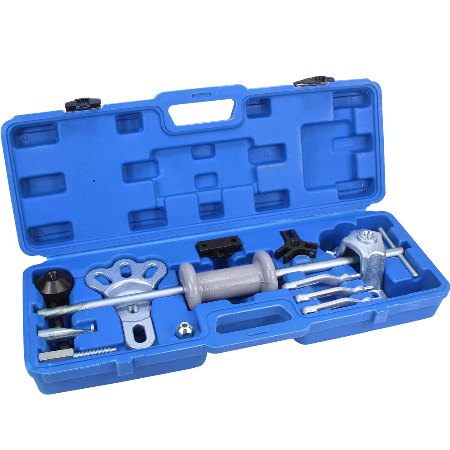 9-Way Sliding Hammer Extraction Pliers Set - 5 lb Sliding Hammer Shaft and Hub Extractor