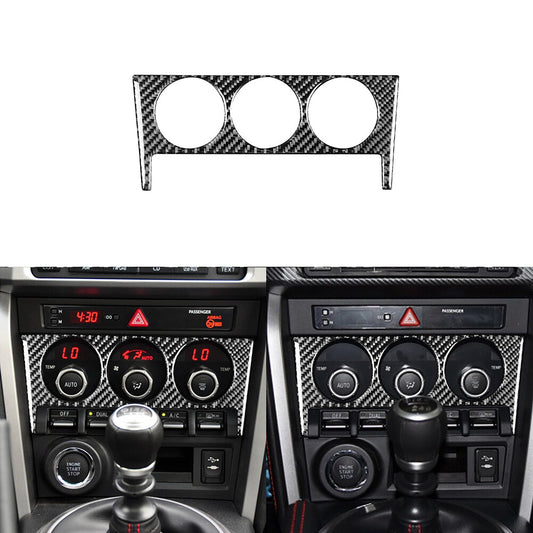 for Toyota 86 for Subaru BRZ 2017-2019 Carbon Fiber Inner Climate Console Cover Trim