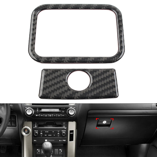 2 Pcs Glove Box Switch Cover Trim for Toyota for Land Cruiser Prado 2010-2018