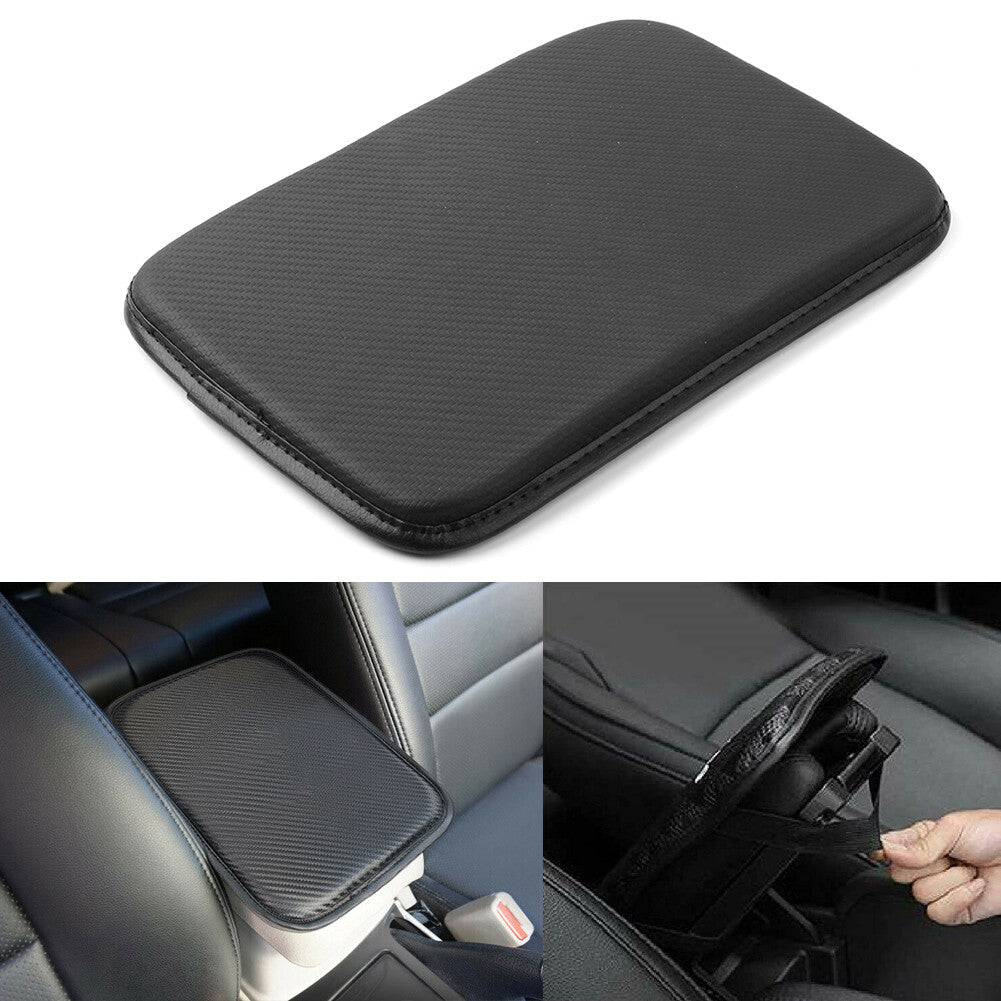 Carbon Fiber Car Center Console Armrest Cushion Mat Pad Cover for CADILLAC
