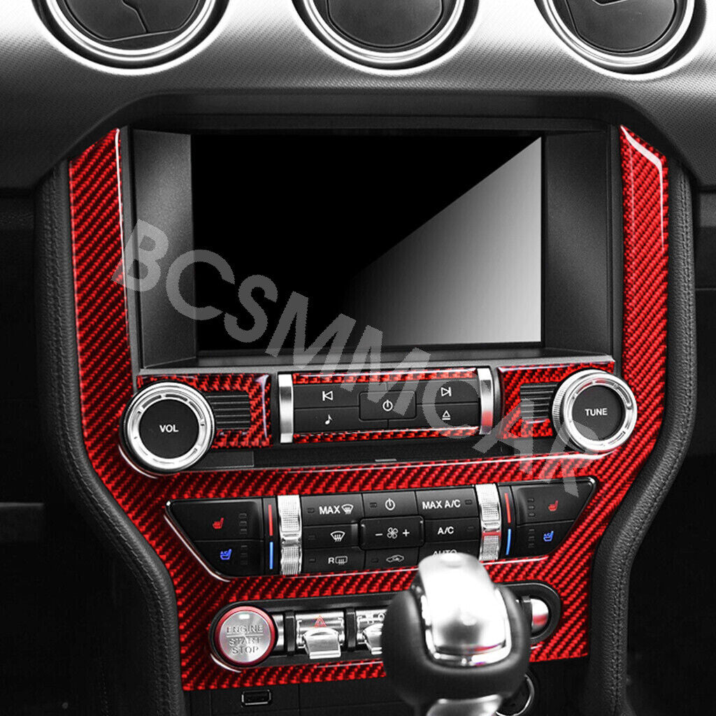 Front Central Media Decor CD Panel Cover Trim Fit  for ford  for Mustang 2015-2019
