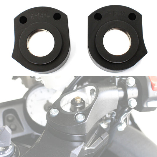 Handlebar Riser Spacer Handle Bar Mount Clamp for Kawasaki ZX14R ZZR 1400