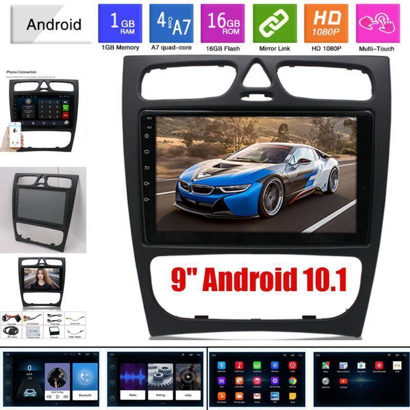 9Android10.1 Car Stereo Radio GPS Navi Fit for Mercedes-Benz C CLASS W203 W209