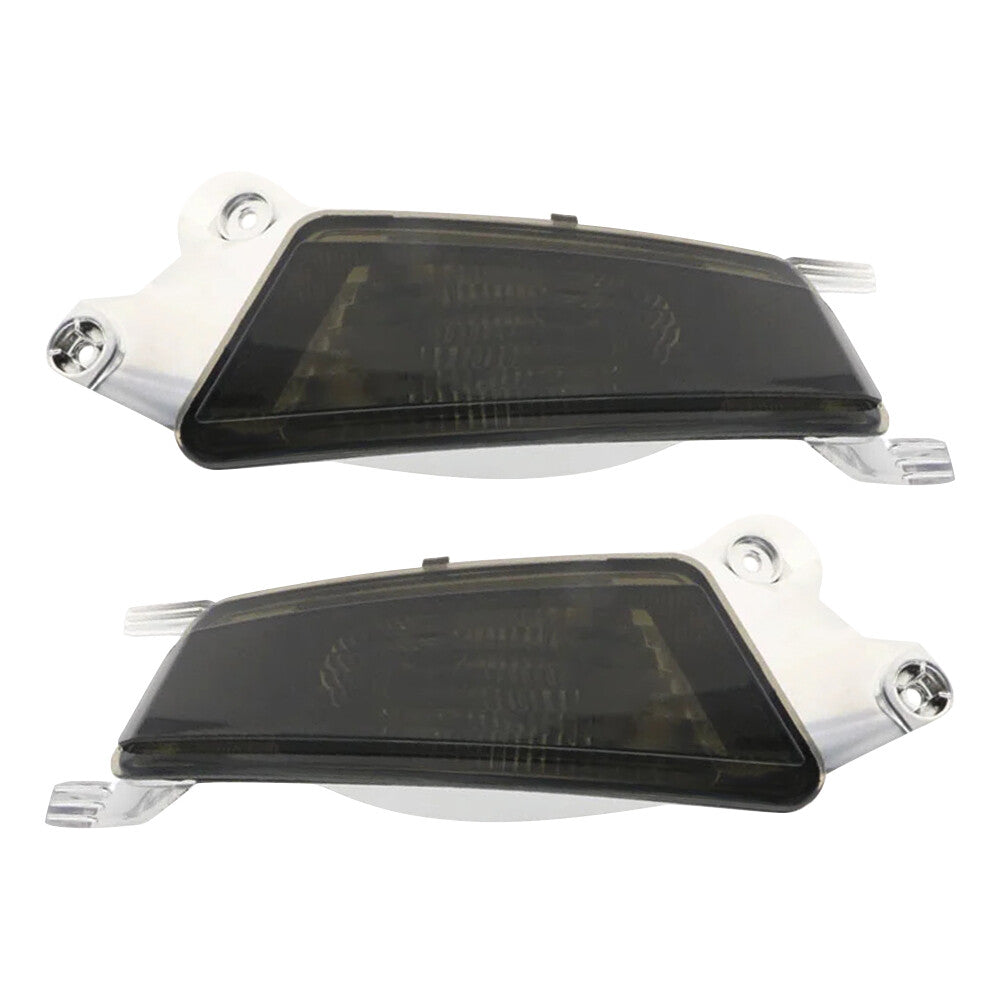 Fits for Range Rover Evoque 12-19 2x LH RH Rear Bumper Fog Light Smoky Black